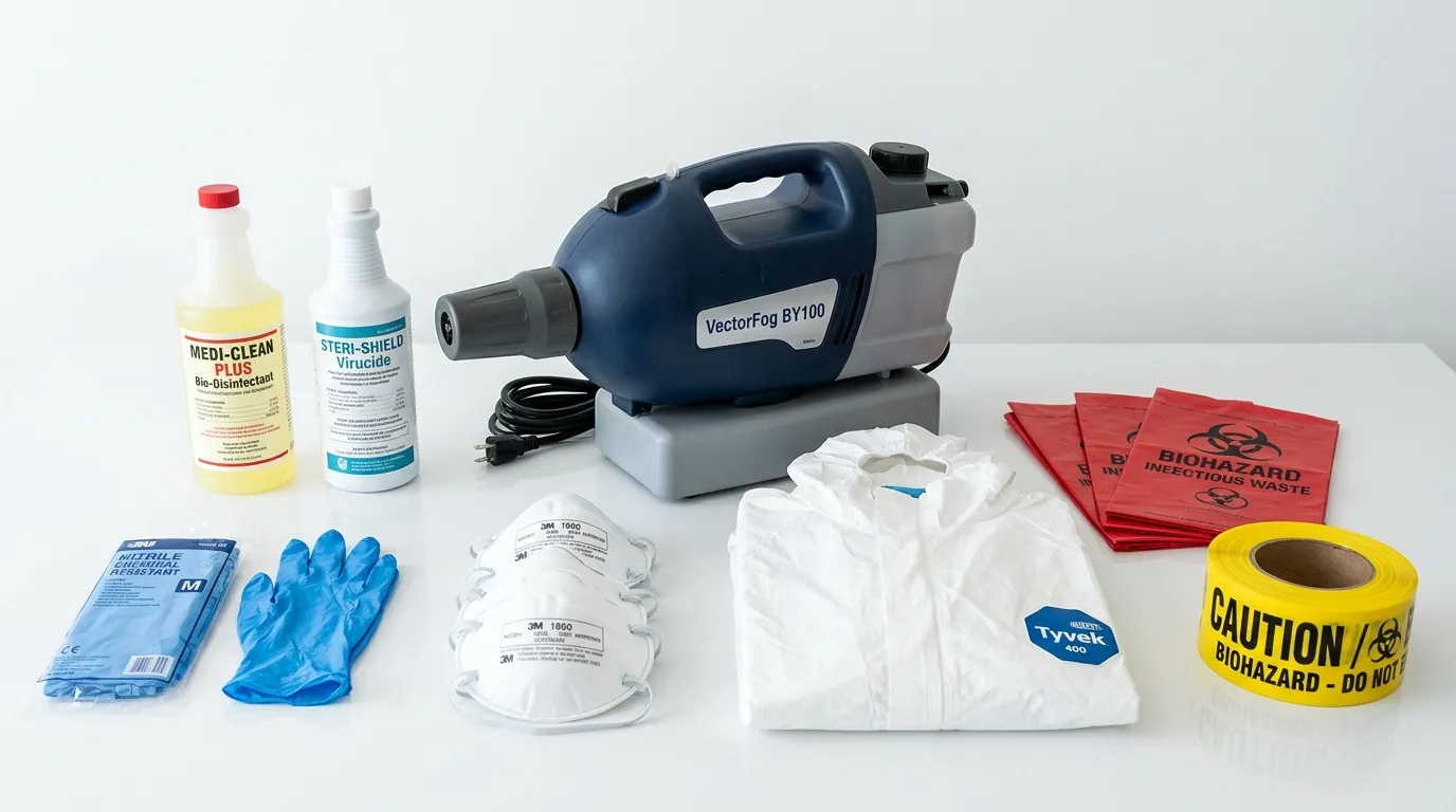 Professional biohazard remediation crew working in Juniata Park