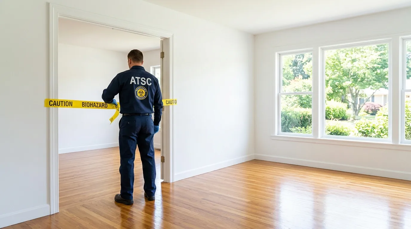 Certified biohazard cleanup crew performing Crime Scene Cleanup in Juniata Park